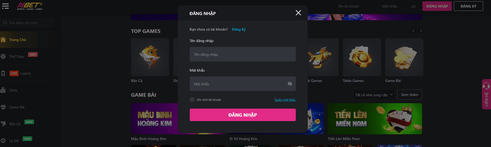 Vì sao đăng nhập vào nhà cái không được? 