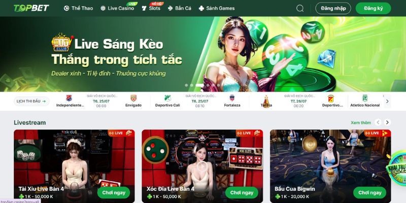 TOPBET - Nhà cái uy tín toàn cầu